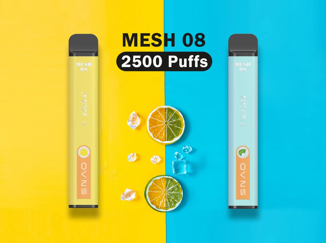 2022 Hot Selling Vape Pen Electronic Cigarette Ovns Mesh08 2500puffs with 15 Flavors in Stock