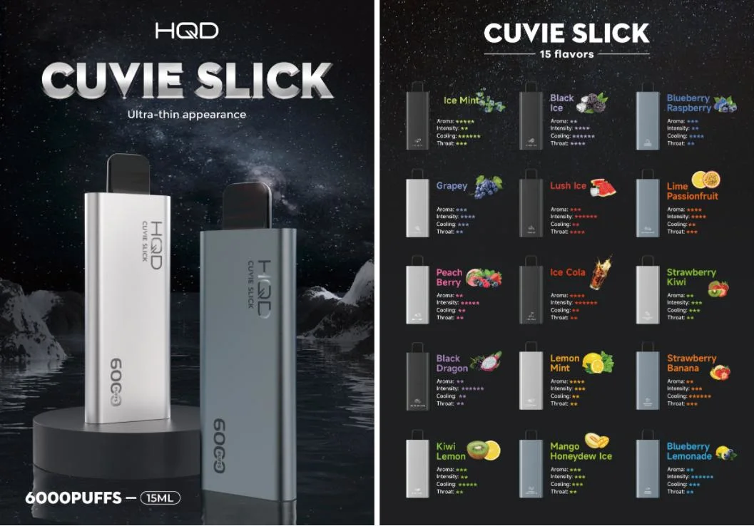 Premium Disposable Vape Cuvie Slick 6000 Puffs with 1400 mAh Battery on Sale